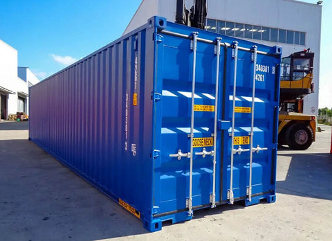 40 voet dubbele deur (DD) zeecontainer blauw